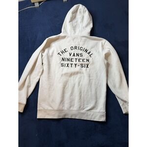 Vans Off White Y2K Skate Hoodie Embroidered Graphic Pullover Mens XL
